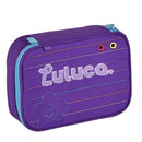 Kit Mochila de Costas Luluca Estojo box Escolar Roxo Juvenil Aulas Original Megalomania