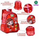 Mochila de Costas Vermelha Lucas Neto Youtuber Gi Neto Infantil Escolar - Clio Megalomania