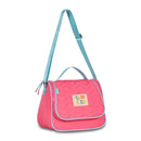 Kit Mochila de Carrinho Mala Bolsa Rosa Lancheira Térmica Duas Alças Estojo Box Meninas Juvenil Escolar Luluca Clio Megalomania