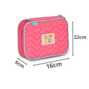 Estojo Box Azul Rosa Roxo Meninas Juvenil Escolar Luluca Clio Megalomania