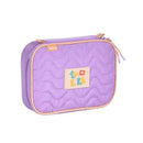 Kit Mochila de Carrinho Mala Bolsa Lancheira Térmica Duas Alças Estojo Box Luluca Juvenil Meninas Escolar Clio Megalomania