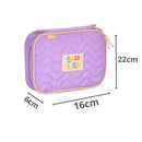 Estojo Box Azul Rosa Roxo Meninas Juvenil Escolar Luluca Clio Megalomania