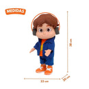 Boneco Mecanizado JP Automatizado Brinquedo Vinil Infantil Criança Maria Clara e JP Baby Blink Megalomania