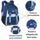 Mochila de Costas Mala Bolsa Alice no País das Maravilhas Feminino Escolar Clio Megalomania