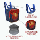 Lancheira Térmica Infantil Super Spider Aranha Homem Escolar Masculino Meninos Seanite Megalomania