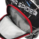 Mochila de Costas Infantil Super Spider Preto Aranha Homem Mala Bolsa Escolar MAsculino Seanite Megalomania