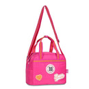 Kit Mochila de Carrinho Mala Bolsa Lancheira Térmica Duas Alças Rosa Escolar Meninas Juvenil Rebecca Bonbon Clio Megalomania