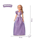 Boneca Rapunzel Disney Brinquedo Infantil Criança Articulada Novabrink Megalomania