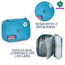 Estojo Box Rebecca Bonbon Azul Rosa Preto Feminino Meninas Juvenil Fashion Clio Megalomania