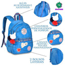 Kit Mochila de Costas Mala Bolsa Mini Rebecca Bonbon Azul Estojo Box Feminino Juvenil Fashion Clio Megalomania