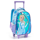 Kit Mochila de Carrinho Infantil Princesa do Gelo Frozen Lancheira Térmica Estojo com Compartimento Feminino Meninas Seanite Megalomania