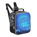 Kit Mochila de Carrinho Infantil Video Game Console Mala Bolsa Lancheira Térmica Estojo com Dois Compartimentos Masculino Seanite Megalomania