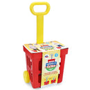 Brinquedo Carrinho de Feira Alça Regulável Infantil Diversão Vermelho Rosa PakiToys Megalomania