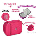 Estojo box Rebecca Bonbon Preto Rosa Lilás Feminino Fashion Juvenil Clio Megalomania