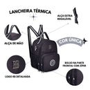 Lancheira Térmica Rebecca Bonbon Preto Lanchinho Feminino Fashion Escolar Meninas Clio Megalomania