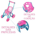 Carrinho Brinquedo Boneca Bebe Reborn Baby Car Princesas Florzinha Brinquemix Infantil Megalomania