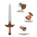 Espada Alada Luccas Neto Brinquedo Vinil Infantil Criança Cinza 54cm Novablink Megalomania