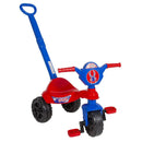Brinquedo Carrinho de Passeio Pedal Infantil Kemotoca Spider c/ Haste Menino Homem - Aranha Kendy Megalomania