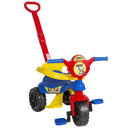 Brinquedo Carrinho de Passeio Infantil Kemotoca Baby Dog Azul Masculino Triciclo Kendy Megalomania