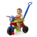 Brinquedo Carrinho de Passeio Infantil Kemotoca Baby Dog Vermelha Masculino Triciclo Kendy Megalomania