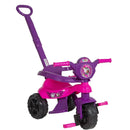 Brinquedo Carrinho de Passeio Pedal Infantil Kemotoca Baby Dog Rosa Feminino Triciclo Kendy Megalomania