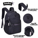 Mochila de Costas Mala Bolsa Rebecca Bonbon Preto Rosa Lilás Fashion Meninas Clio Megalomania