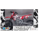 Brinquedo de Moto Rally Cross Azul Vermelho Verde e Laranja Infantil Motinha Masculino Menino Kendy Megalomania