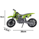 Brinquedo de Moto Rally Cross Azul Vermelho Verde e Laranja Infantil Motinha Masculino Menino Kendy Megalomania