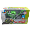 Brinquedo de Moto Spark Verde Vermelho Laranja Azul Masculino Infantil Kendy Megalomania