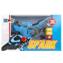 Brinquedo de Moto Spark Verde Vermelho Laranja Azul Masculino Infantil Kendy Megalomania