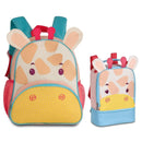 Kit Mochila Bolsa Mala Infantil Lancheira Térmica Menina Girafa Criança Bebê Feminina Presente Clio Megalomania