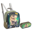 Kit Lancheira Térmica Dinossauro T-Rex Infantil Estojo Simples Escolar Masculino Seanite Megalomania