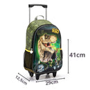 Mochila de Carrinho Dnissauro T-Rex Infantil Mala Bolsa Escolar Masculino Seanite Megalomania
