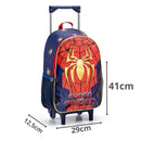 Kit Mochila de Carrinho Super Spider Aranha Dourada Infantil Estojo Simples Escolar Masculino Seanite Megalomania