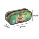 Kit Lancheira Térmica Dinossauro T-Rex Infantil Estojo Simples Escolar Masculino Seanite Megalomania