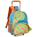 Mochila de Carrinho Mala Bolsa Dinossauro Verde Azul Infantil Masculino Clio Megalomania