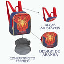 Kit Mochila de Carrinho Super Spider Aranha Dourada Infantil Lancheira Térmica Estojo Escolar Masculino Seanite Megalomania