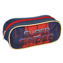 Kit Mochila de Carrinho Super Spider Aranha Dourada Infantil Estojo Simples Escolar Masculino Seanite Megalomania