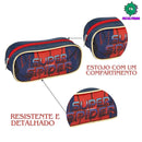 Kit Mochila de Carrinho Super Spider Aranha Dourada Infantil Estojo Simples Escolar Masculino Seanite Megalomania