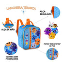 Lancheira Térmica Bolofofos Bolsa Duas Alças Lanchinho Escolar Clio Megalomania