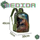 Mochila de Costas Mala Bolsa T-Rex Masculino Infantil Escolar Clio Megalomania