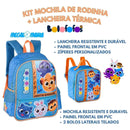 Kit Mochila Costas Bolofofos Bolsa Mala Lancheira Térmica Duas Alças Infantil Escolar Clio Megalomania