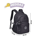MOCHILA DE COSTAS REBECCA BONBON PRETO 17" RB24527 Megalomania