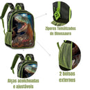 Mochila de Costas Mala Bolsa T-Rex Masculino Infantil Escolar Clio Megalomania