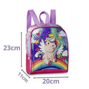 Kit Mochila de Costas de Unicórnio Mala Bolsa Lancheira Térmica Duas Alças Rosa Feminino Infantil Escolar Clio Megalomania
