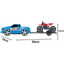 Brinquedo de Carrinho Speed Eco Carro Carretinha Moto de Trilha Infantil Menino Msculino Kendy Megalomania