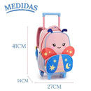 Kit Mochila de Carrinho Borboleta Lancheira Térmica Escolar Masculino Seanite Megalomania