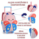 Kit Mochila de Carrinho Borboleta Lancheira Térmica Escolar Masculino Seanite Megalomania