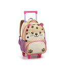 Kit Mochila de Carrinho Chita Bolsa Lancheira Térmica Escolar Feminino Seanite Megalomania