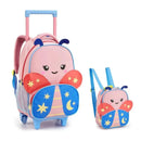 Kit Mochila de Carrinho Borboleta Lancheira Térmica Escolar Masculino Seanite Megalomania